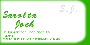 sarolta joch business card